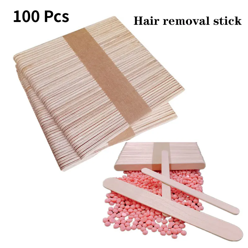 100 шт. одноразовые палочки для воска женщин удаления волос | Красота и здоровье