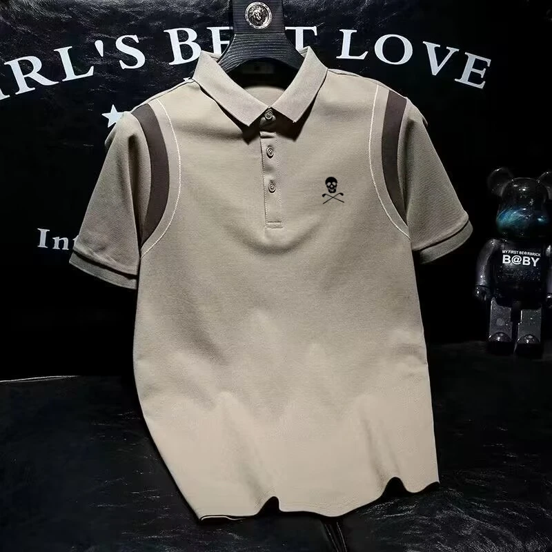 

Golf Wear Men Summer 2023 Horse Golf Clothing Golf T-shirt Quick Drying Waterproof Golf Shirts Tennis T-shirt Polo Men Golf Wear