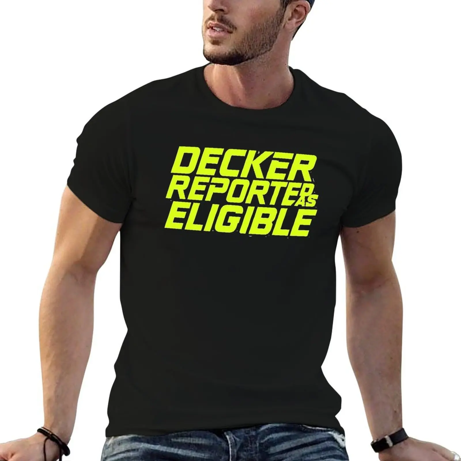 Фото Футболка с абстрактным принтом Decker, соответствующая требованиям. №1