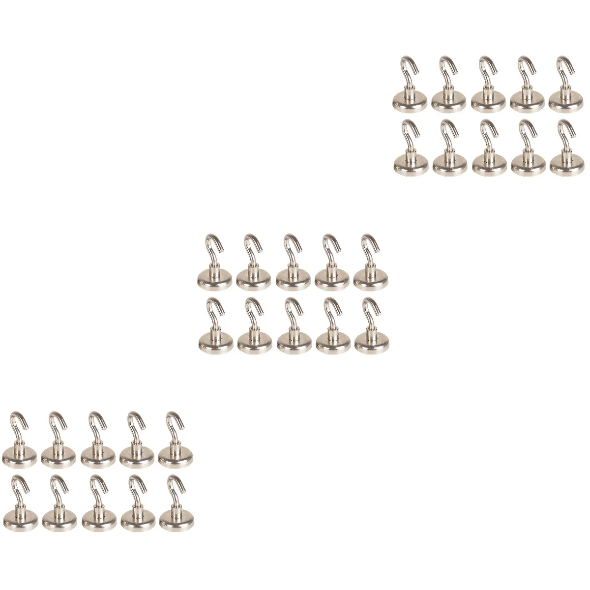 

30 Neodymium Magnet Hooks Heavy Duty Magnetic Hooks for Home Kitchen Workplace Office and Garage