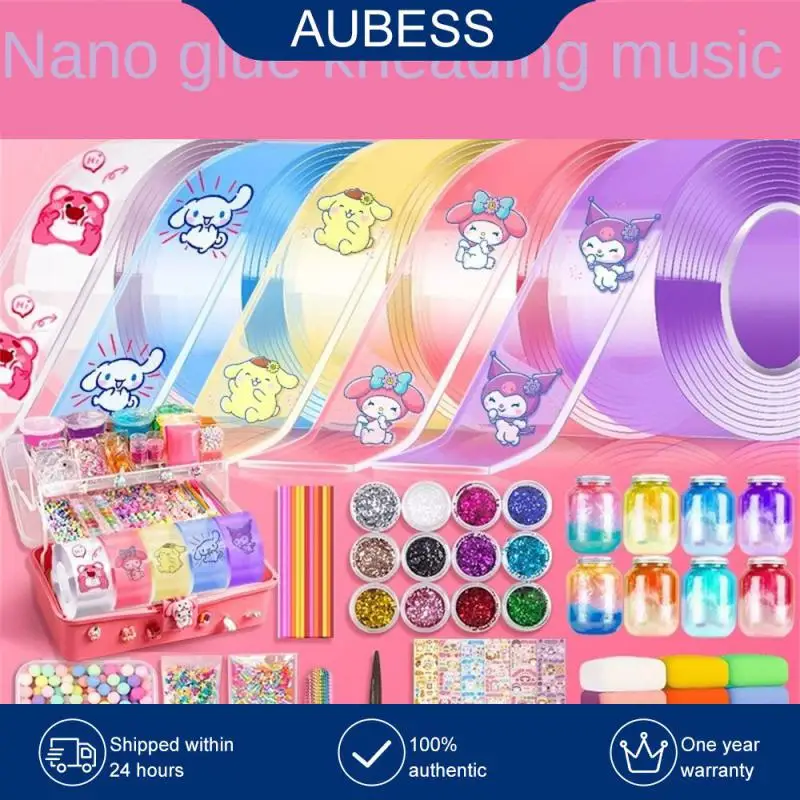 

Glue Kneading Kids Toys Manual Diy Material Double-sided Tape Music Blowing Bubble Blowing Bubble Decompression Toy Nano Glue