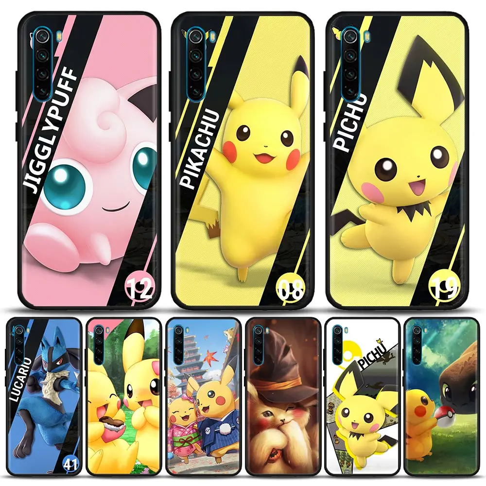 

Pokemon Anime Pichu Pikachu Silicone Phone Case For Xiaomi Redmi 9 9C NFC 9T 10 10C 6 7 8 A K40 K50 Pro Plus Shell Cover Cases