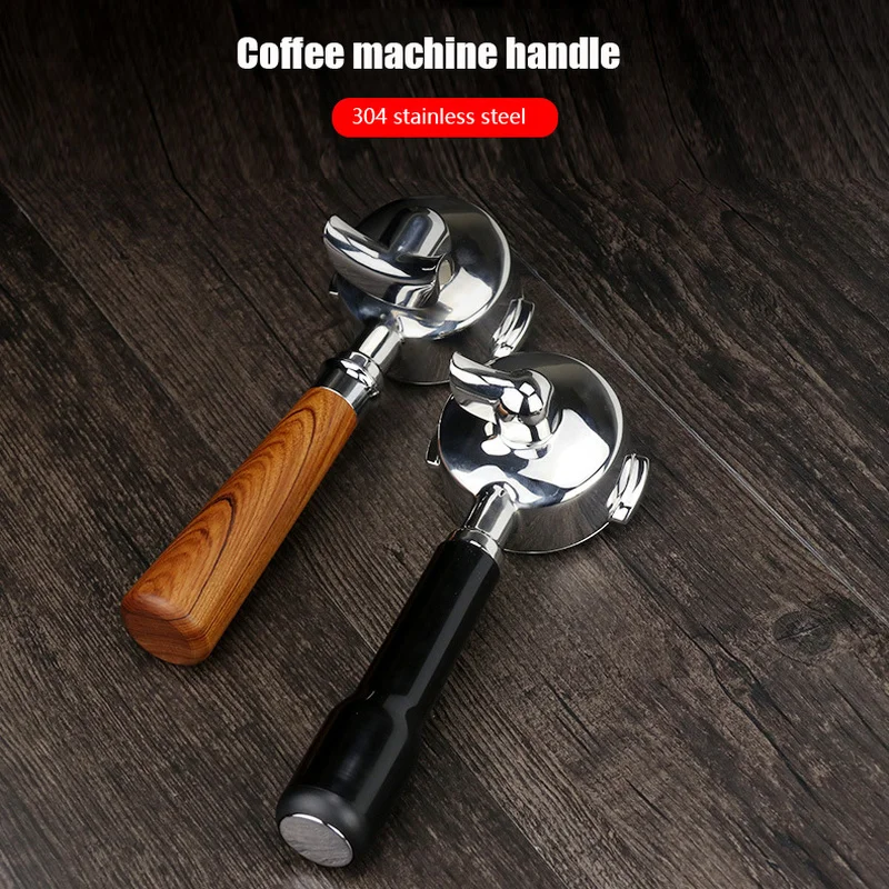 

Портативный фильтр, универсальный стальной держатель с ручкой, для кофе, из нержавеющей стали, для сервировки кофе, с одним ртом, без дна, двойной