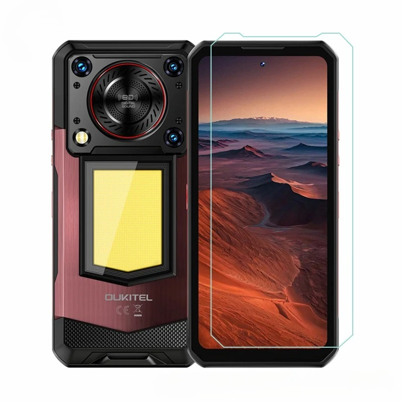 Фото Для Oukitel WP56 Прозрачное закаленное стекло Защитная пленка для экрана для OUKITEL WP56 OukitelWP56 2.5D HD Ультратонкая защитная передняя пленка №1