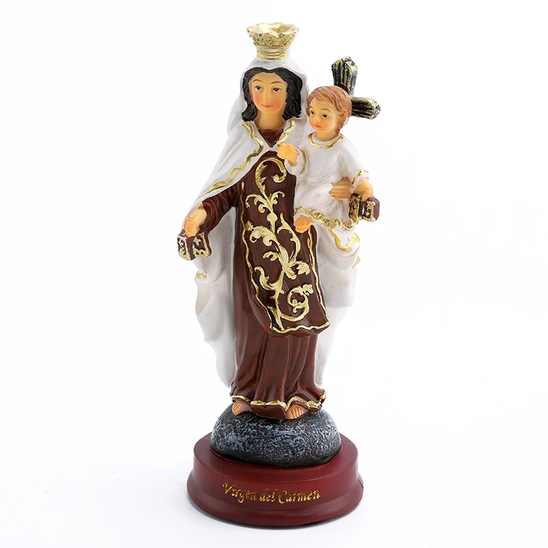 

solemn home decor modern the Virgin Mary holding the child ornaments Catholic religious decoration gifts resin crafts