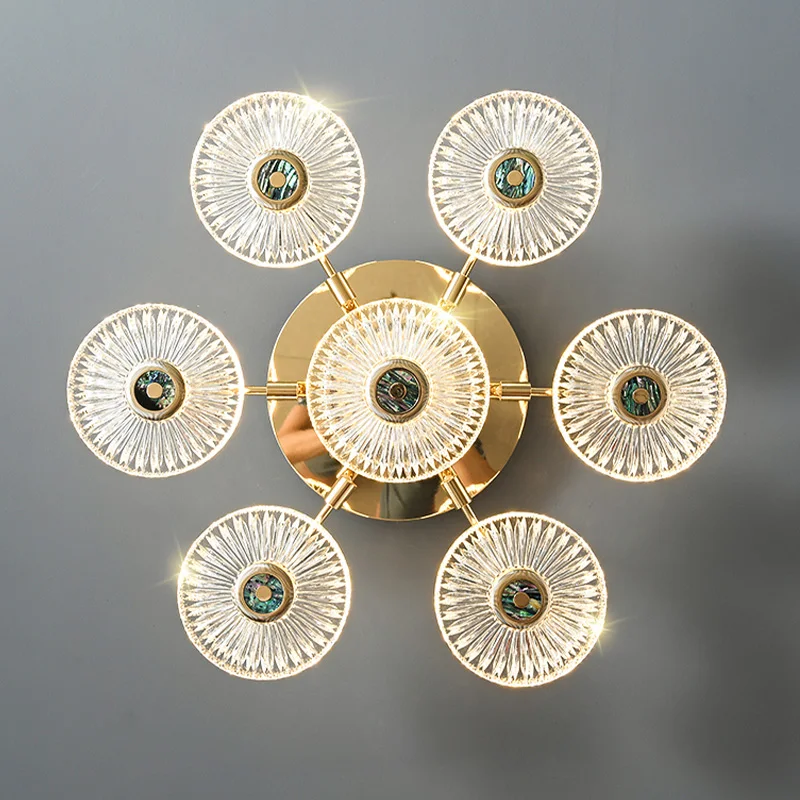 Медная молекулярная светодиодная люстра освещение домашний декор гостиная