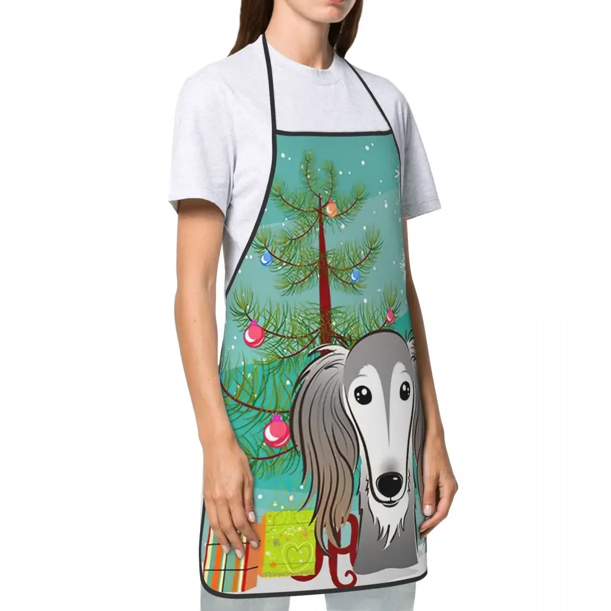 Рождественская елка Салуки раньше для мужчин и женщин взрослых унисекс кухонный