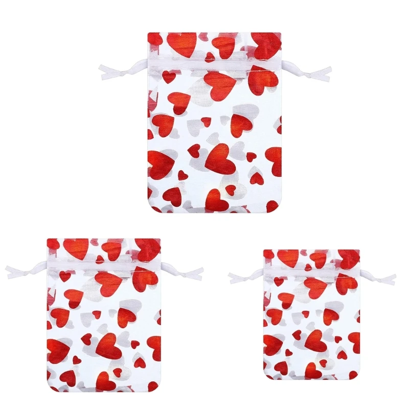 

100 шт., мешочки из органзы для украшений