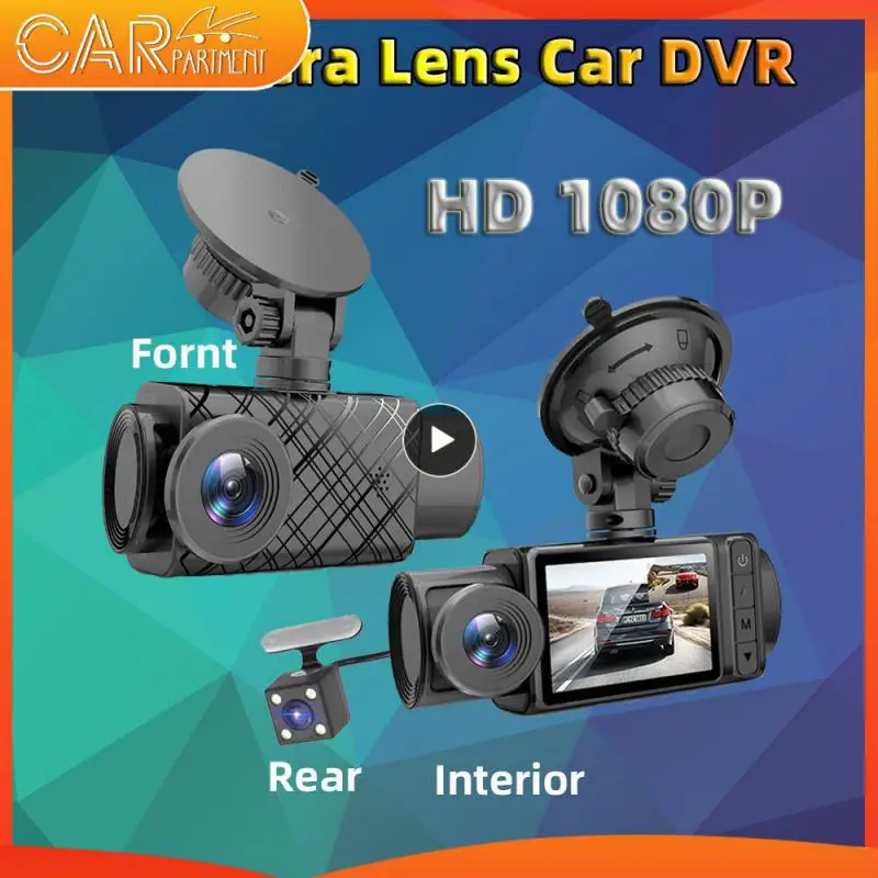 

Night G-sensor Tachograph Car Dvr 3-channel Dash Cam Dual Lens Dvr 24h Parking Monitor 3 Camera Dash Cam 1080p