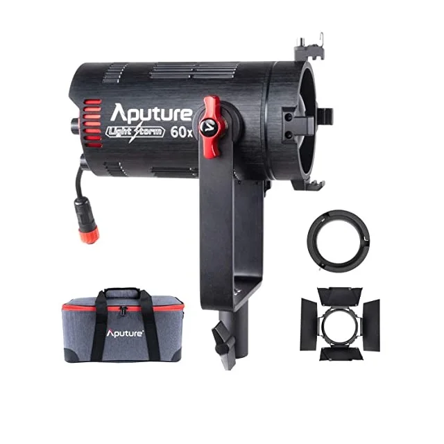 

Aputure Light Storm 60X 60W 2700K~6500K CRI 96+ TLCI 98+ Bi-Color Adjustable Focusing Light Photography Lighting APP Control