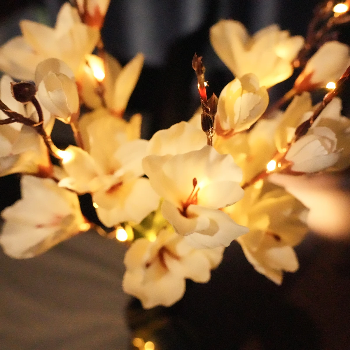 Водонепроницаемая Светодиодная Лампа С Цветком Магнолии На Солнечной Энергии