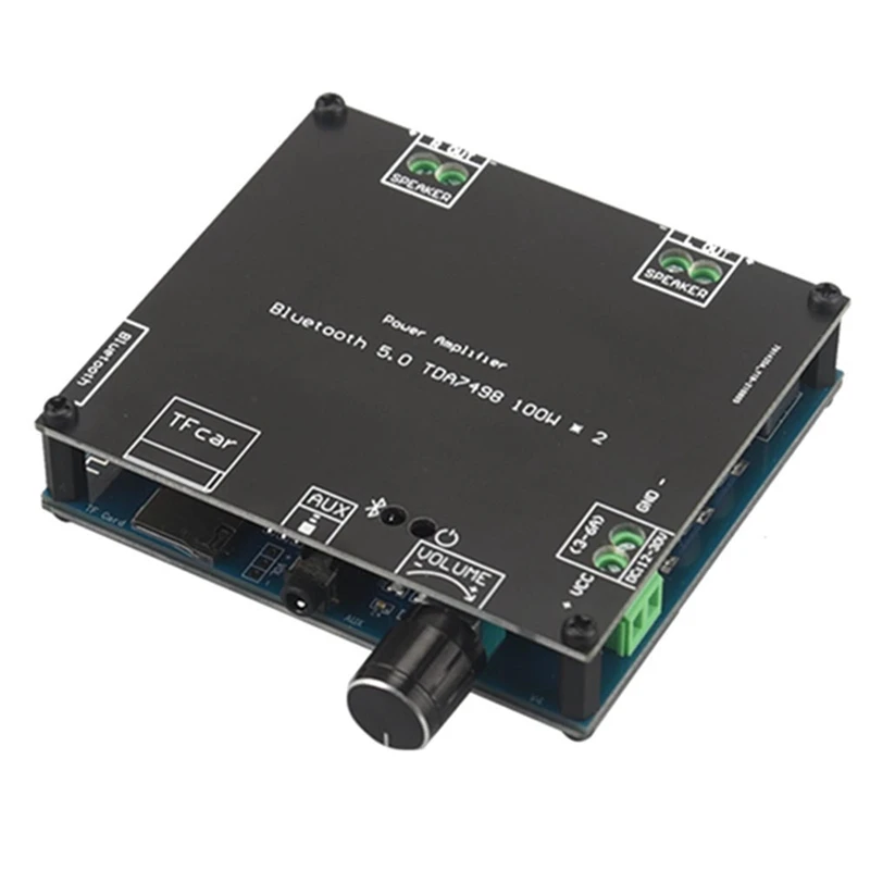 

XH-A105S Bluetooth 5.0 TDA7498 Digital Amplifier Board 2X100W Speaker Stereo Audio AMP Module Support TF Card AUX