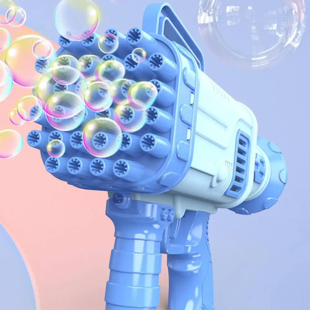 

2022 36 Hole Gatling Bubble Machine for Children Bubble Blower For Kids Automatic Bubble Gun Soap Bubble Maker Toy Boys