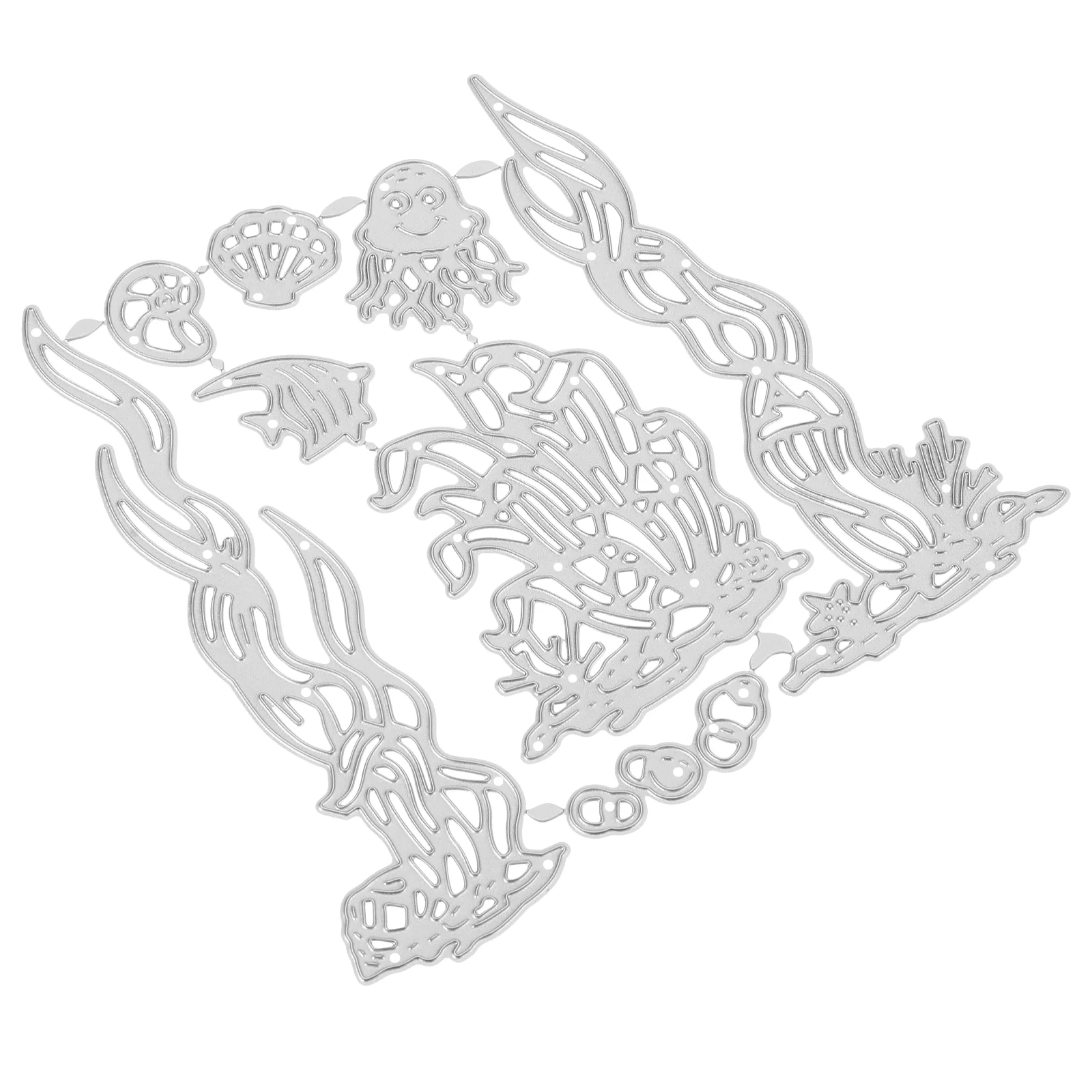 

Cutting Die Dies Sea Embossing Cuts Animal Scrapbooking Seaweed Creature Tropical Fish Stencil Craft Cut Album Grass Ocean Coral