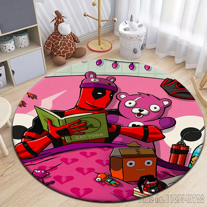 Игра Fort Gun и пожарная битва круглый ковер спальня гостиная дверной коврик пикник