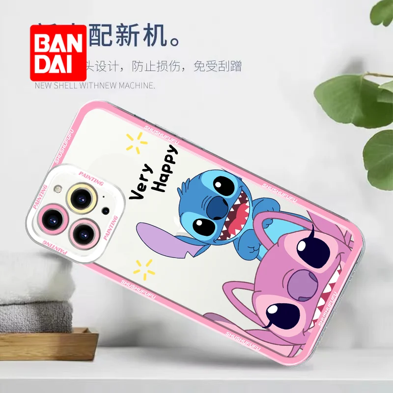 

Bandai Disney Clear Phone Case for iPhone 13 13Pro 12 12Pro 11 Pro X XS Max XR 7 8 Plus Cartoon Phone Cover Kawaii Soft Fundas