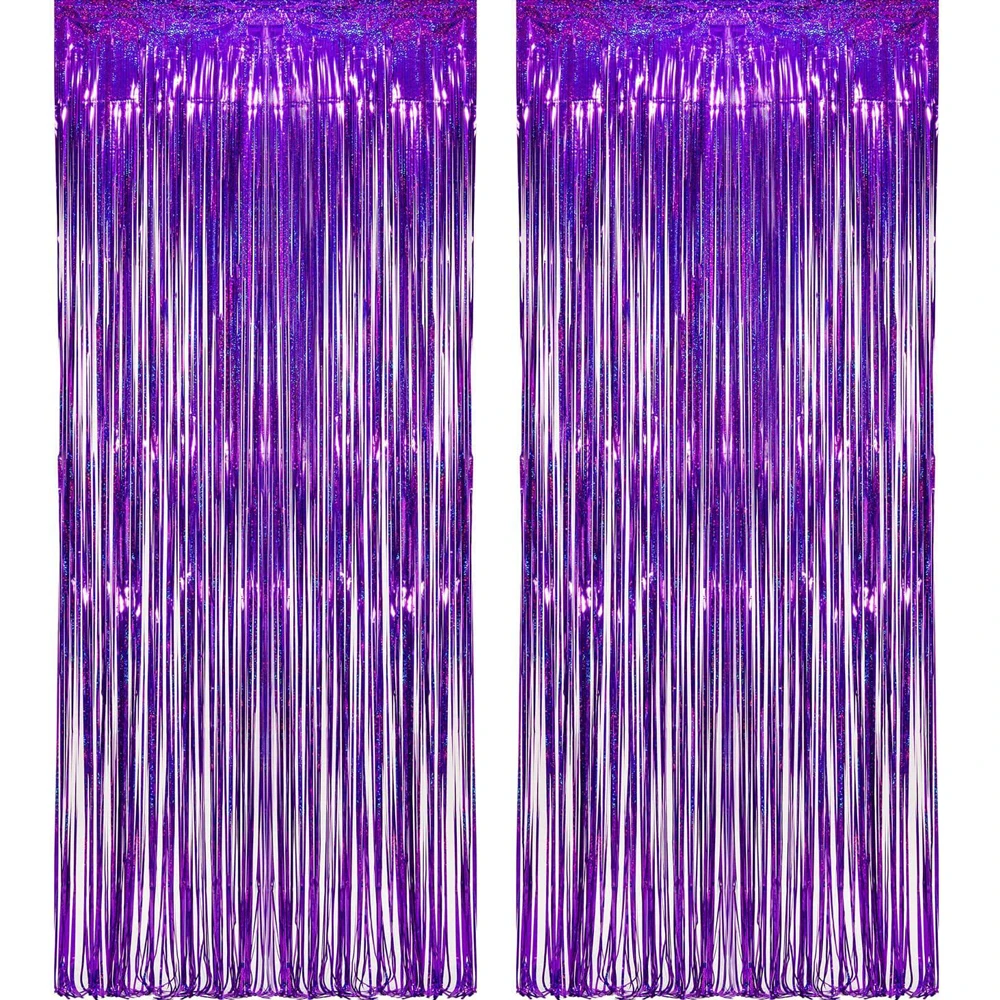 

Синяя фольга с бахромой для фотозон