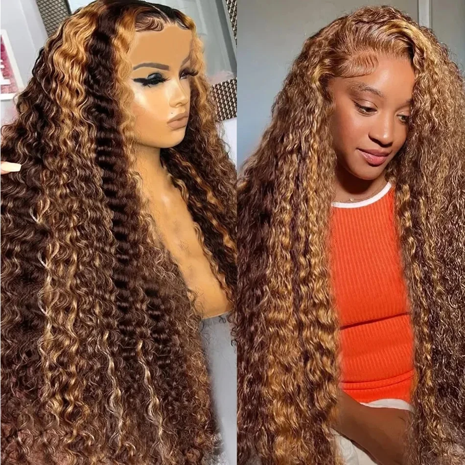 Прозрачные человеческие волосы 13x4 с высоким разрешением P4/27 HD