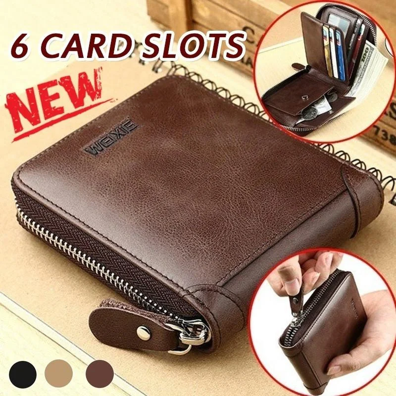 New Mens Fashion Wallet Short Wallets Brand Casual Zipper Coin Purse Male Card Holder Wallet Gifts for Men