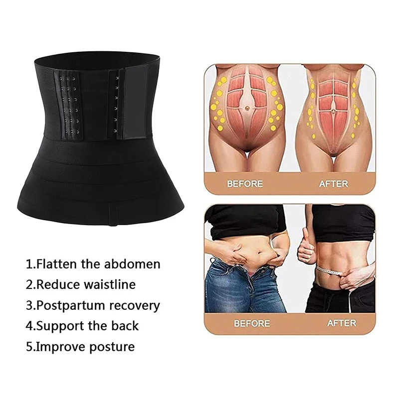 Waist Trainer Belt for Women Waist Bandage Wraps Tummy Sweat Wrap Plus Size Belly Body Shaper Workout Waist Trimmer Belt Daily