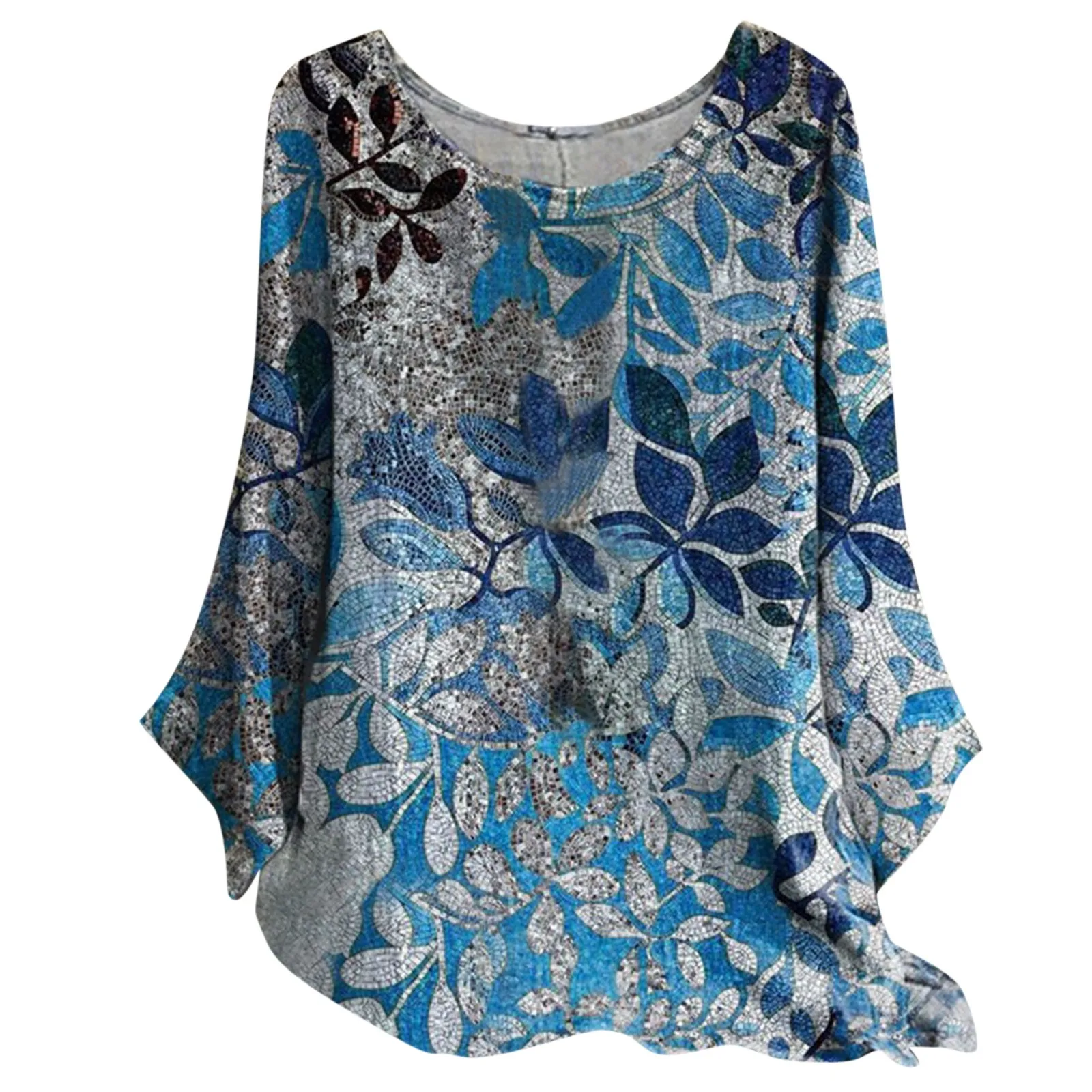 

Womens Striped Tee Women Tops Womens Round Neck Long Sleeve T Shirt Loose T Shirt Casual Printed T Ladies Long Sleeve Swing Tops