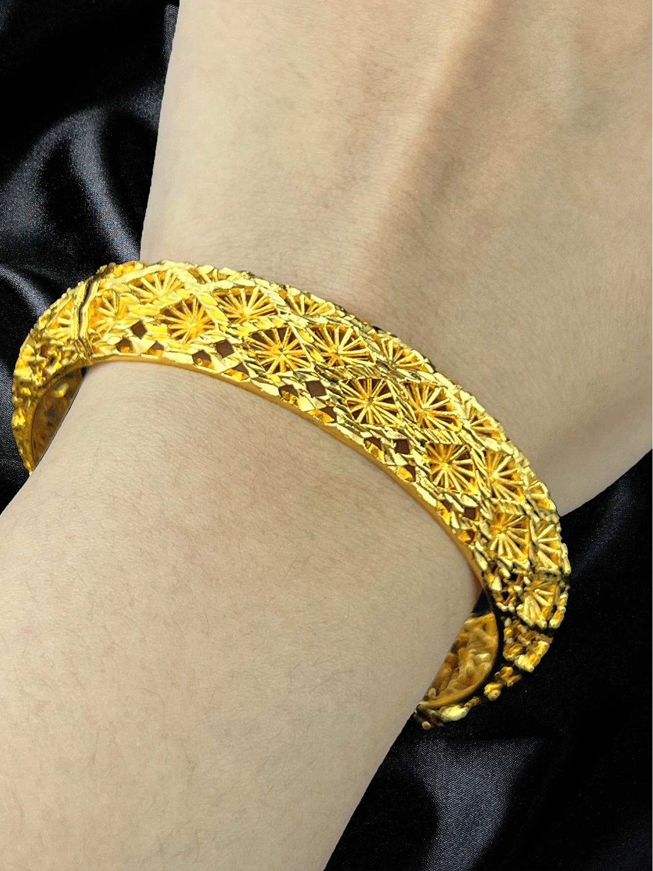 ANIID Дубай Свадебные браслеты Эфиопские украшения 24-каратного золота Африканские