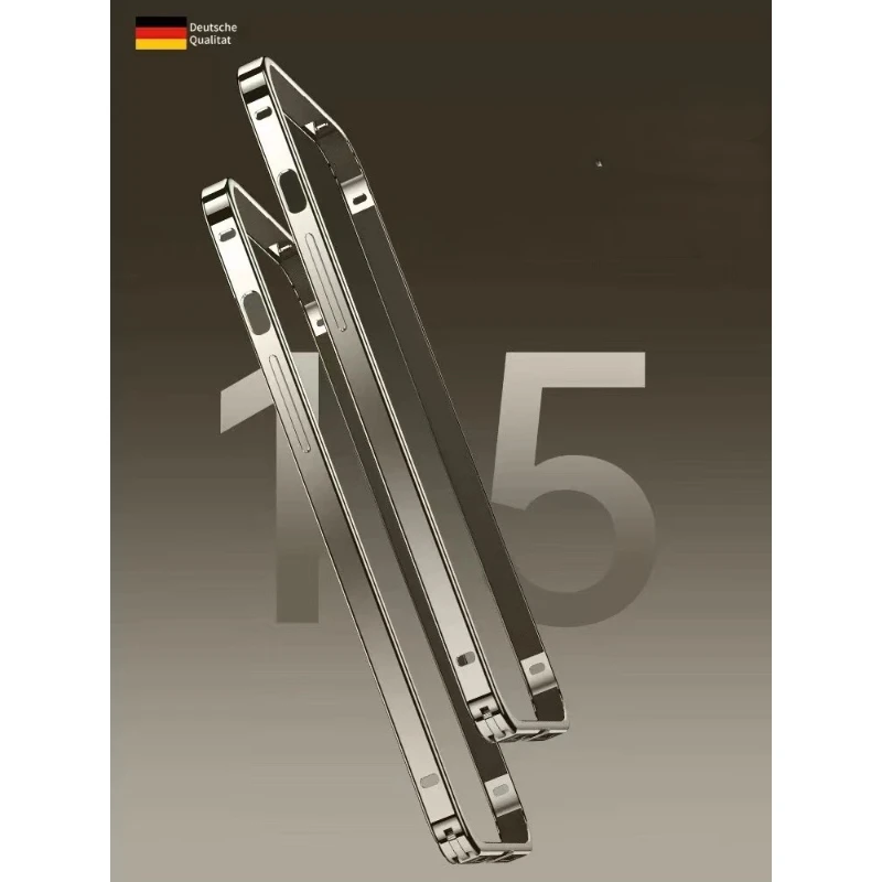 Алюминиевый металлический чехол-бампер для iPhone 16 15 14 13 12 Pro Max Ультратонкий