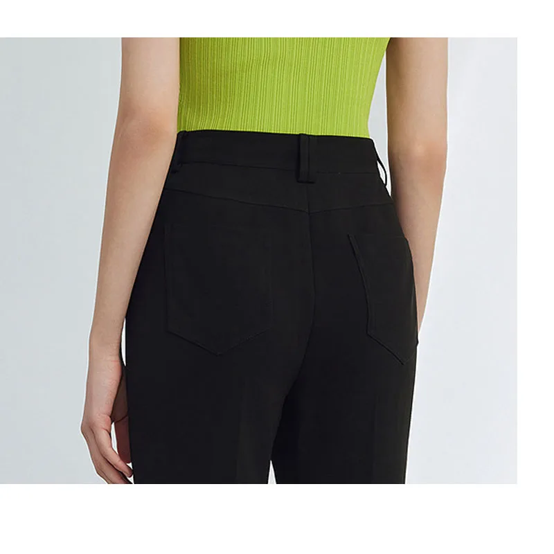 Светильник Роскошные триацетатные Сатиновые женские брюки темно-синие