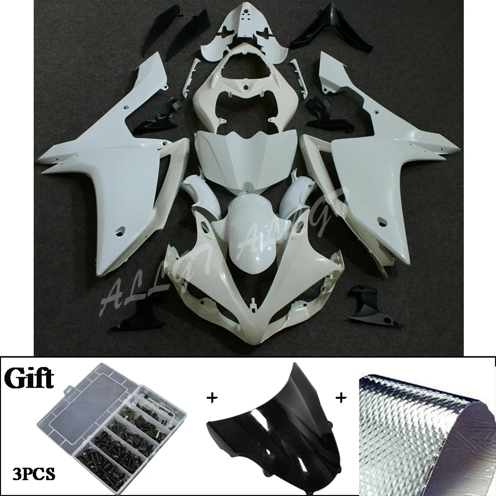 Unpainted ABS Plastic Molded Injection Bodywork Fairing Kits For Yamaha YZF R1 2007 2008
