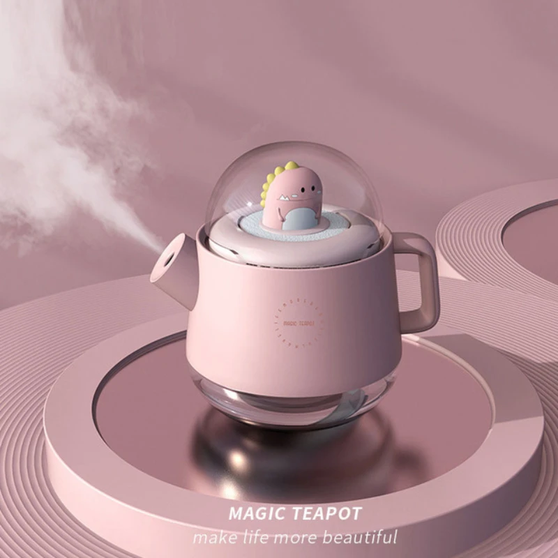 

Air Humidiifer Essential Oil Diffuser with Battery USB Rechargeable LED Night Light for Home Office Birthday Gift Idea