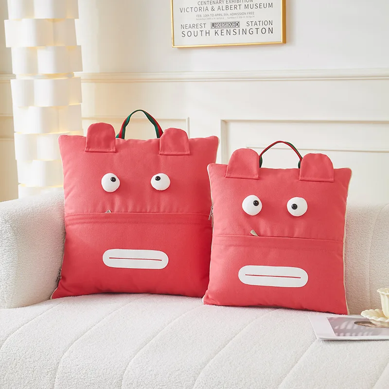 Аниме мультфильм Hangyodon Многофункциональная портативная Подушка и Одеяло одеяло