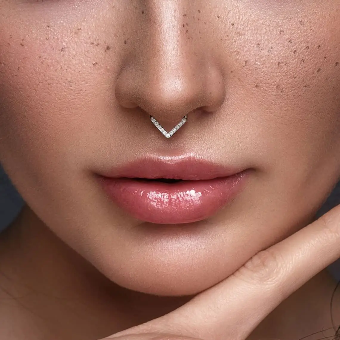 Titanium Teardrop Piercing Nose Ring Clicker Helix Cartilage Tragus Earrings Hoop Hinged Septum Fashion Body Jewelry