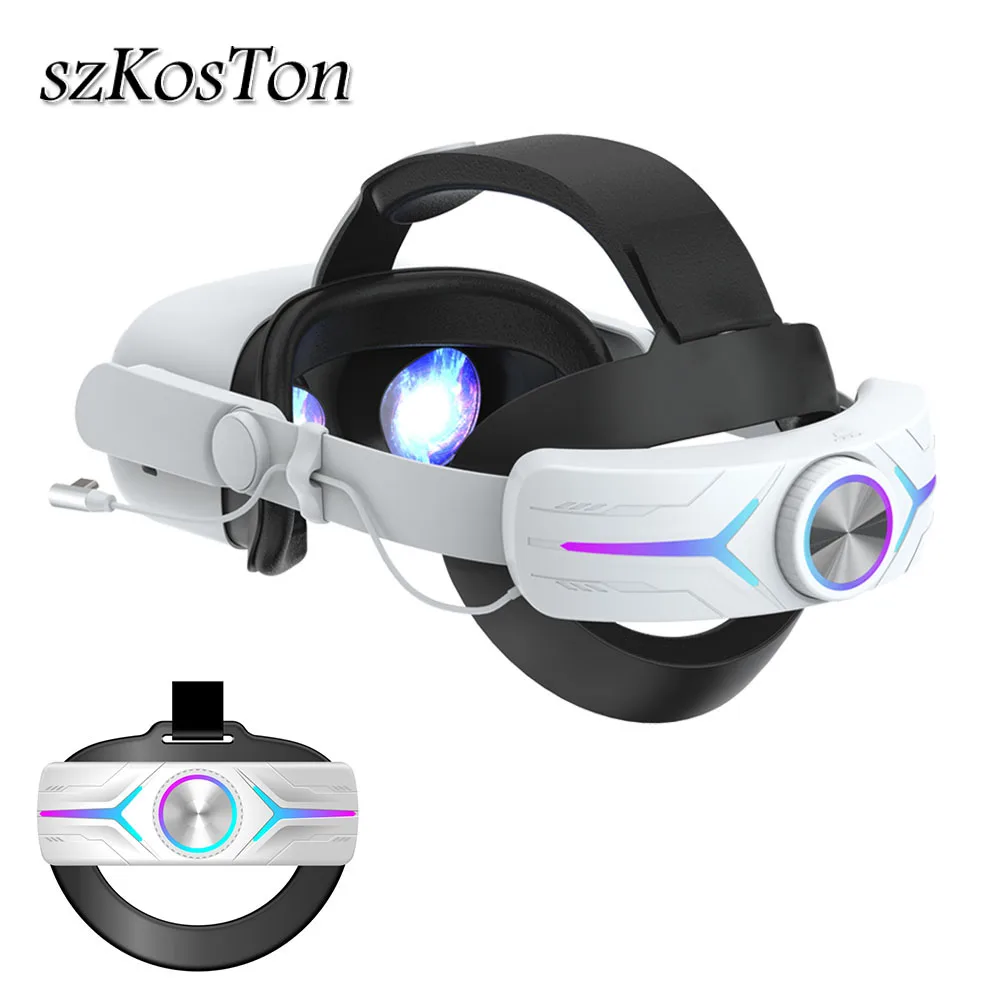 

SZKOSTON Elite Strap Replacement for Meta/Oculus Quest 2 Adjustable Head Strap Enhanced Support for Oculus Quest 2 Accessories