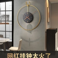 nordic wall clock modern light luxury wall clock spanish simple living room home fashion art decorations clock
