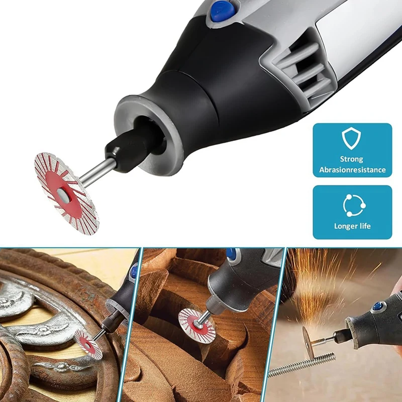 10 шт. резьба по камню 40 мм лезвия мини алмазные турбо гравировальные