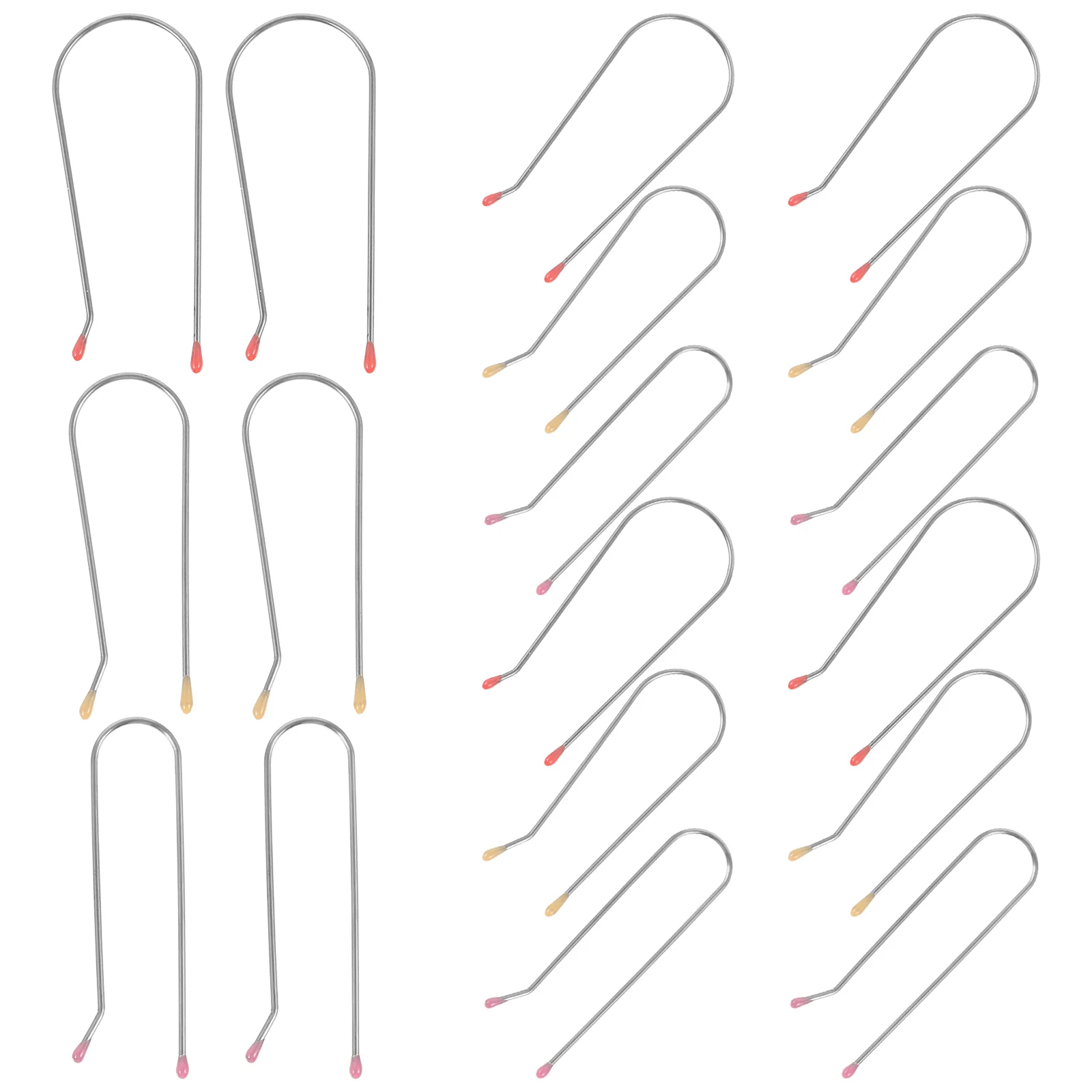 

24 Pcs Hair Clips Rollers Hot Pin Replacement Curlers 304 Stainless Steel