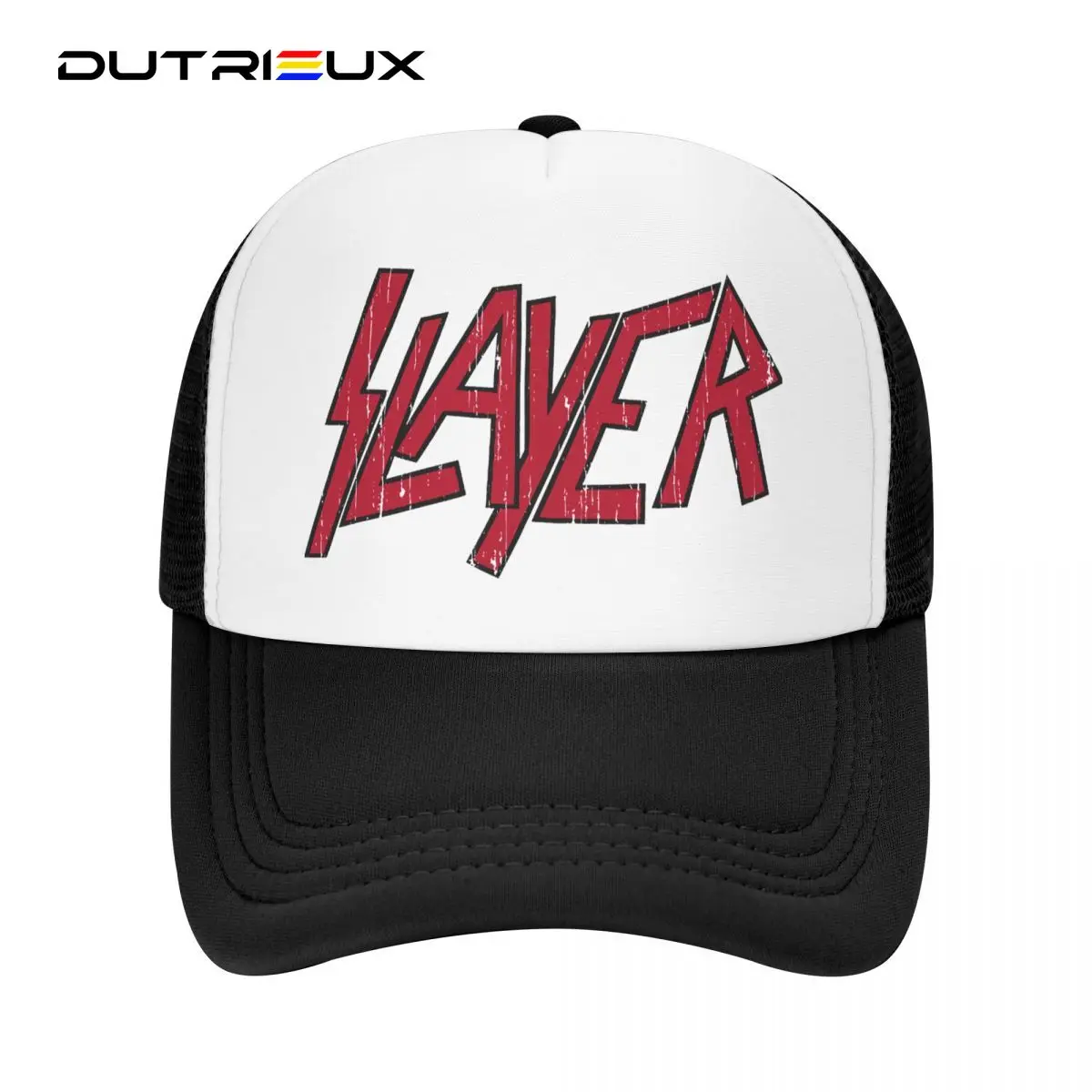 

DUTRIEUX Heavy Metal Rock Slayers Letter Print Baseball Cap Sun Protection Women Men's Trucker Hat Spring Snapback Caps