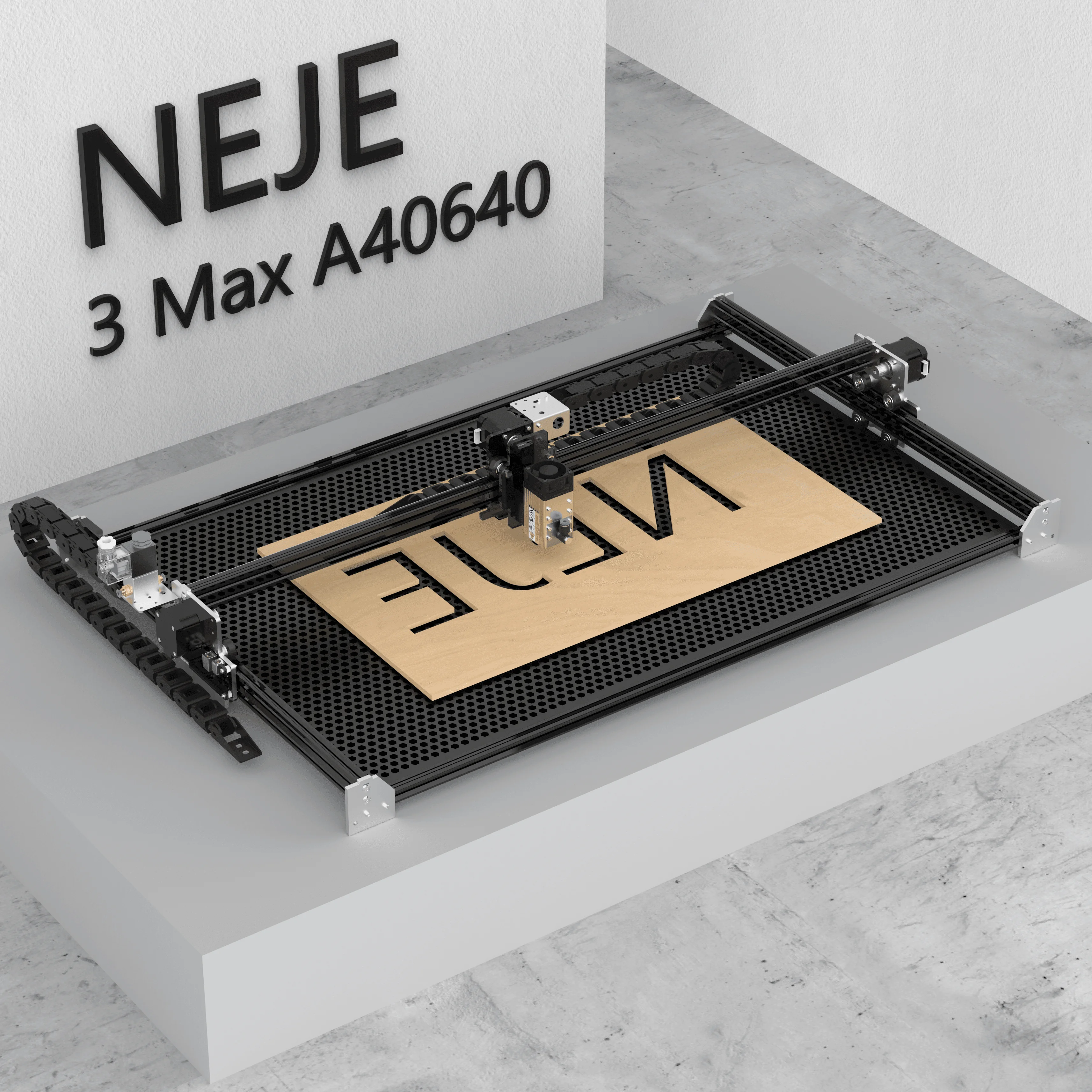 Лазерный гравер NEJE3 Max A40640 N40630 лазерный гравировальный станок с ЧПУ 460*810 мм