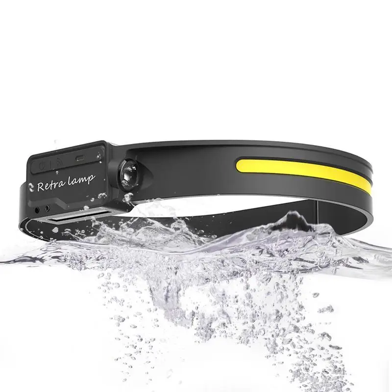 

Водонепроницаемый индукционный налобный фонарь, светодиодный головной фонарь, фонарик для кемпинга, аксессуары для походов, рыбалки