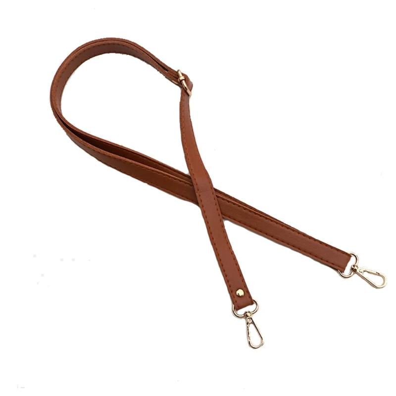 

138cm Long Faux Leather Shoulder Bag Strap DIY Purse Handle Adjustable Crossbody Handbag Belt Replacement with Clasp