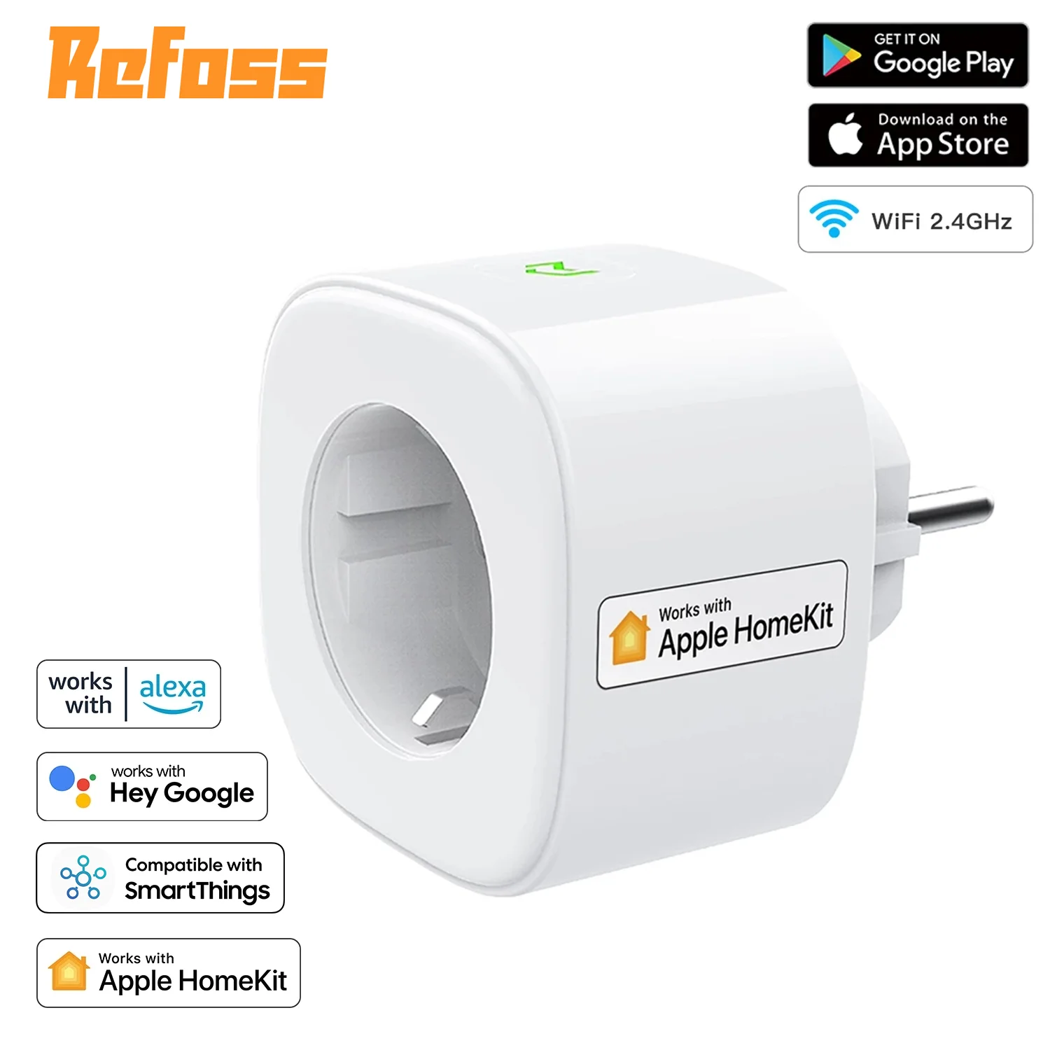 

Смарт-розетка Refoss с Wi-Fi и голосовым управлением