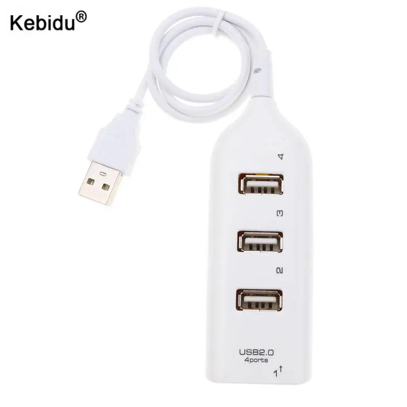 

Kebidu, 4 USB-порта, автомобильный разветвитель, автомобильный разветвитель, адаптер для ПК, ноутбука, компьютера, автомобильные аксессуары