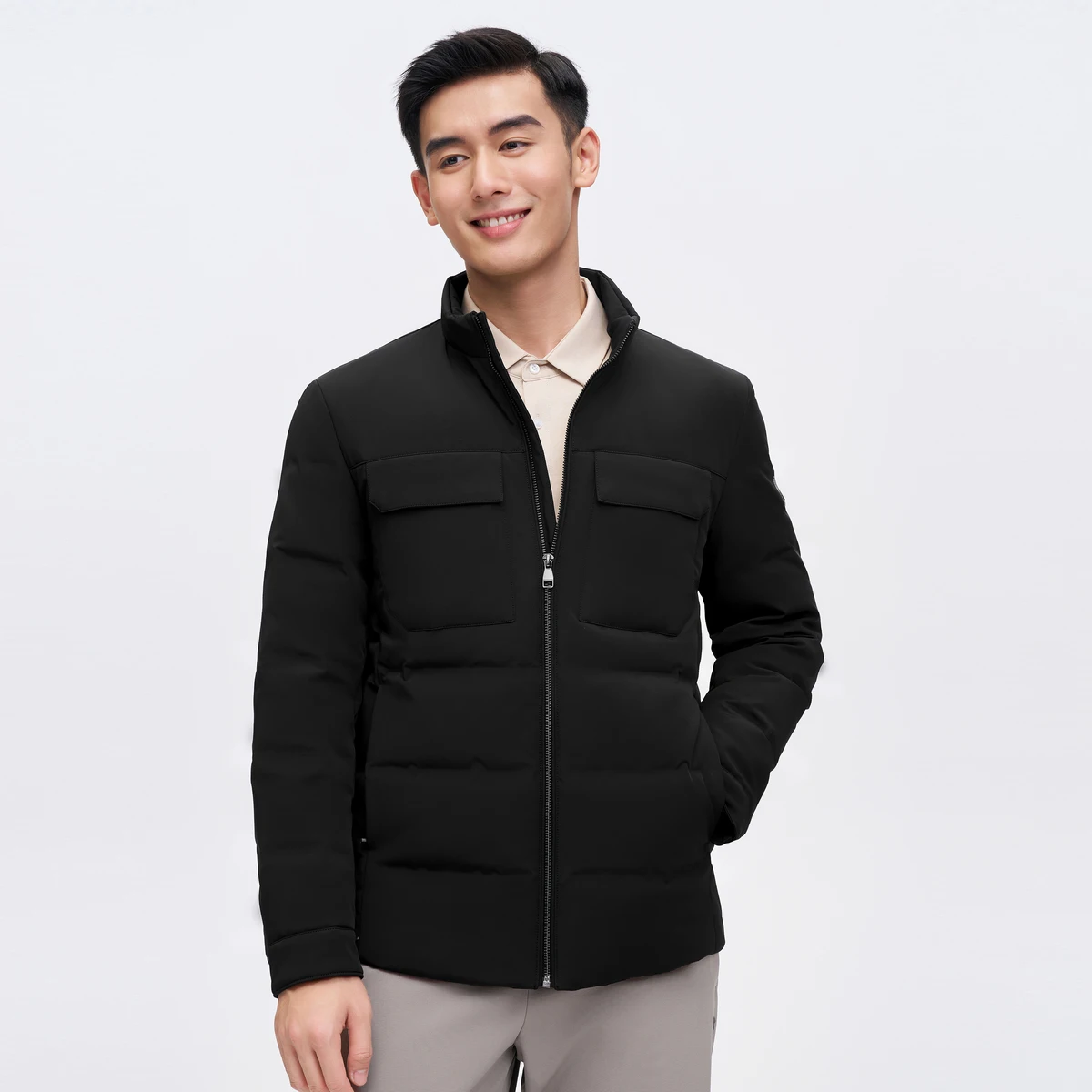 Мужская стеганая куртка BOSIDENG мужские легкие куртки водонепроницаемая теплая