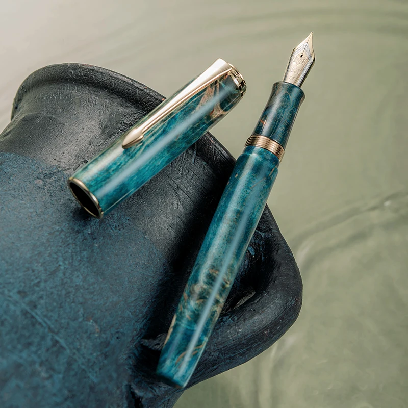 Горячая Hongdian A7 стабильная деревянная уникальная текстура перьевая ручка No 6