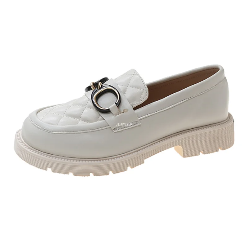 

Women's Flat Shoes 2022 Spring New Fashion British Leather Casual Thick-soled Women's Loafers Women's Sneakers Women's Shoes