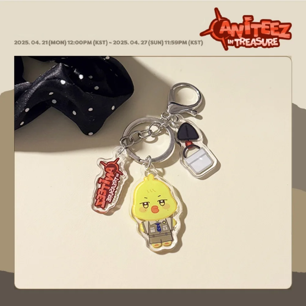Фото Kpop ATEEZ Aniteez Intreasure Альбом Брелок с персонажем мультфильма Hongjoong Yeosang Seonghwa San Mingi Брелок для ключей Сумка Аксессуары №5