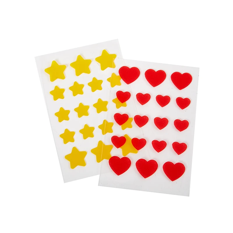 

18PCS Hydrocolloid Pimple Patch Waterproof Round/Heart Shape Spots Pimple Treatment Concealer Patches Cover Patch