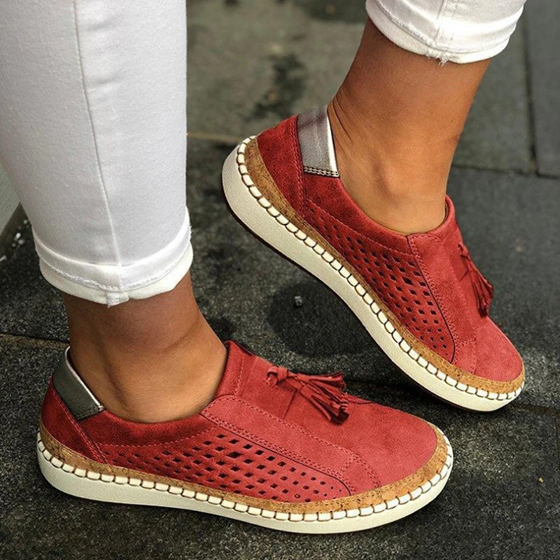 

GAOKE Sneakers Womans Ladies Casual Shoes Comfortable Lady Loafers Women's Flats Tenis Feminino Zapatos De Mujer