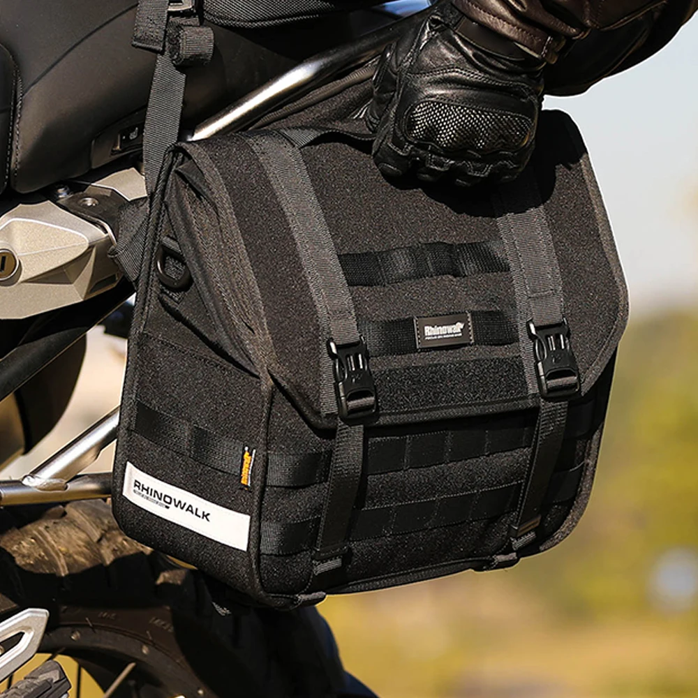 Сумка-седло для мотоцикла Rhinowalk быстросъемная сумка багажа вместительный