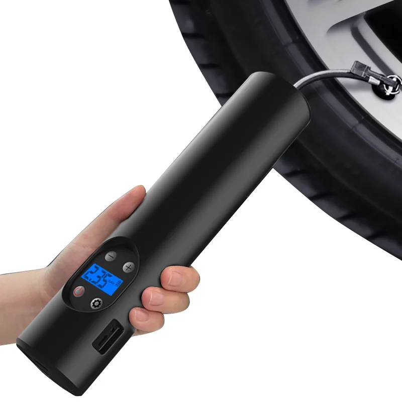 Inflatable Pump With Led Lamp For Motorcycle Bicycle Car Tyre Inflator Electric Air Pump